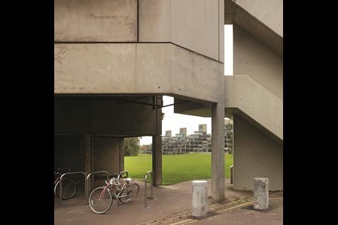 View through one of the ziggurats.